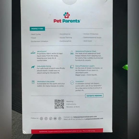 Pet Parents® Washable Dog Diapers (3pack) + Extenders 
NEW - Picture 9 of 10